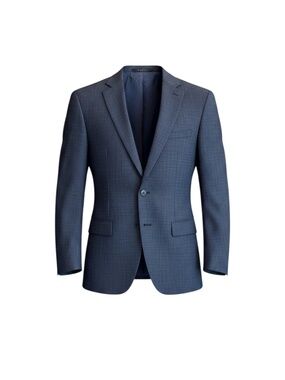Calvin Klein 100% Wool Stretch Slim Suit – Blue Gray (Men’s Wearhouse)